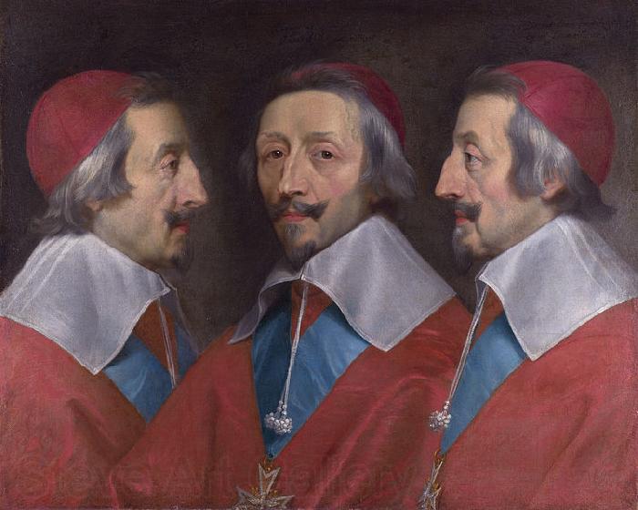 Philippe de Champaigne Triple Portrait of Cardinal de Richelieu Germany oil painting art